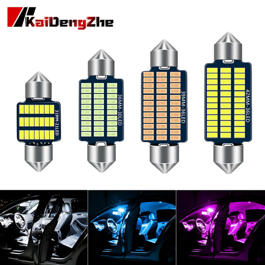 1pcs Festoon 31mm 36mm 39mm 42mm Car Interior Lights Ceiling Light License Plate Lamp Internal Reading Light Map Light Dome Lamp