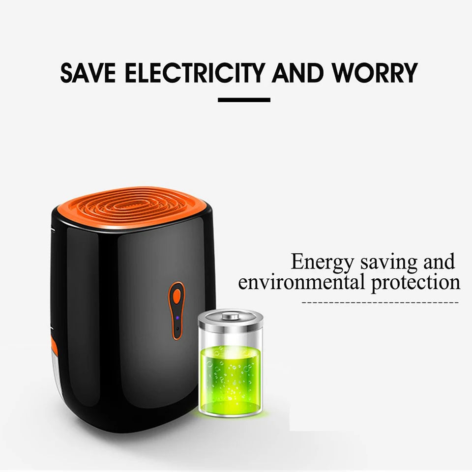 Dehumidifier Moisture Absorbers Air Dryer With 800ml Water Tank Quiet External Water Pipe For Home Basement Bathroom Wardrobe