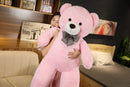 Giant 105cm Soft Teddy Bear Plush Toys White&Pink&Brown Bear Super Big Hugging Pillow Animal Cushion Children Birthday Gift