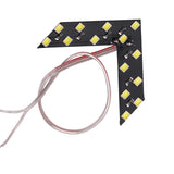 1x Car Styling LED Turn Signal Light Rear View Mirror Arrow Panels Indicator Light Rearview Mirror Signal bulb 12V 14 SMD Yellow