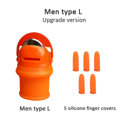 Silicone Thumb Knife Finger Protector Gears Cutting Vegetable Harvesting Knife Pinching Plant Blade Scissors Garden Tools