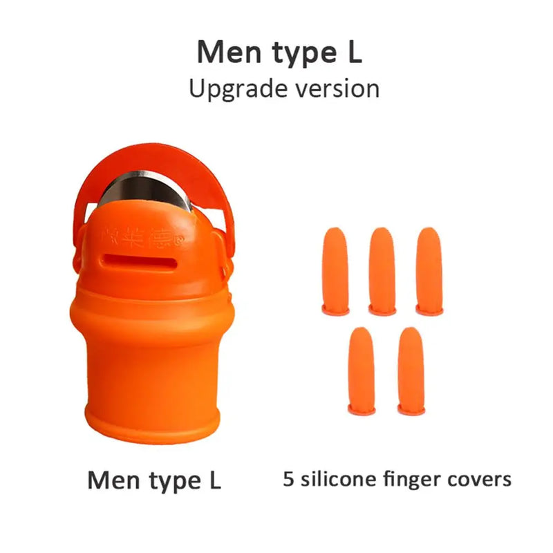 Silicone Thumb Knife Finger Protector Gears Cutting Vegetable Harvesting Knife Pinching Plant Blade Scissors Garden Tools