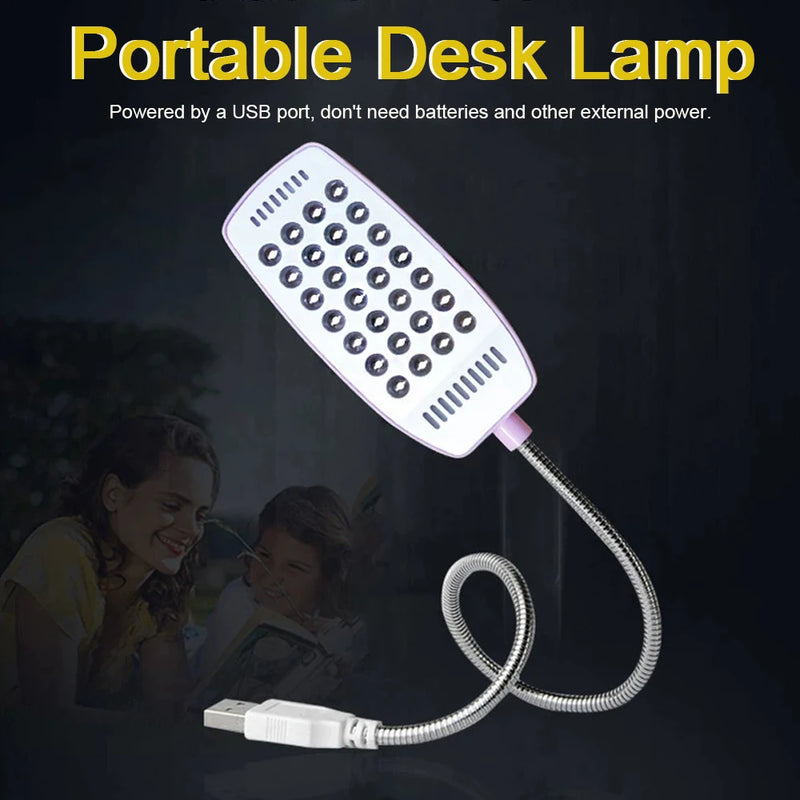 Ultra Bright 28/6LEDs Reading Lamp LED USB Book Light Flexible Table Lamps Night Lamp for PC Computer