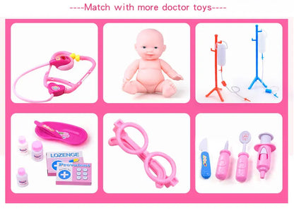 Uniforme de médico y enfermera de simulación para niños, abrigo cruzado, disfraz de Halloween, juego de juguetes para bebés, fiesta de cumpleaños elegante
