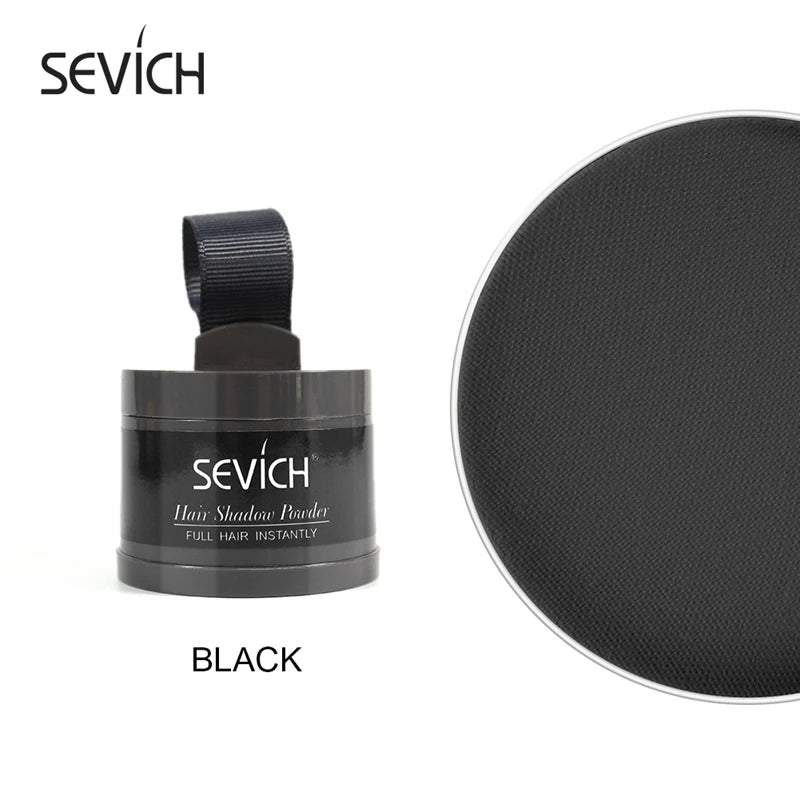 Pó para Preenchimento de Raiz Sevich 4g – Maquiagem Unissex para Disfarçar Falhas no Couro Cabeludo e Contornar a Linha do Cabelo – Cobertura Natural
