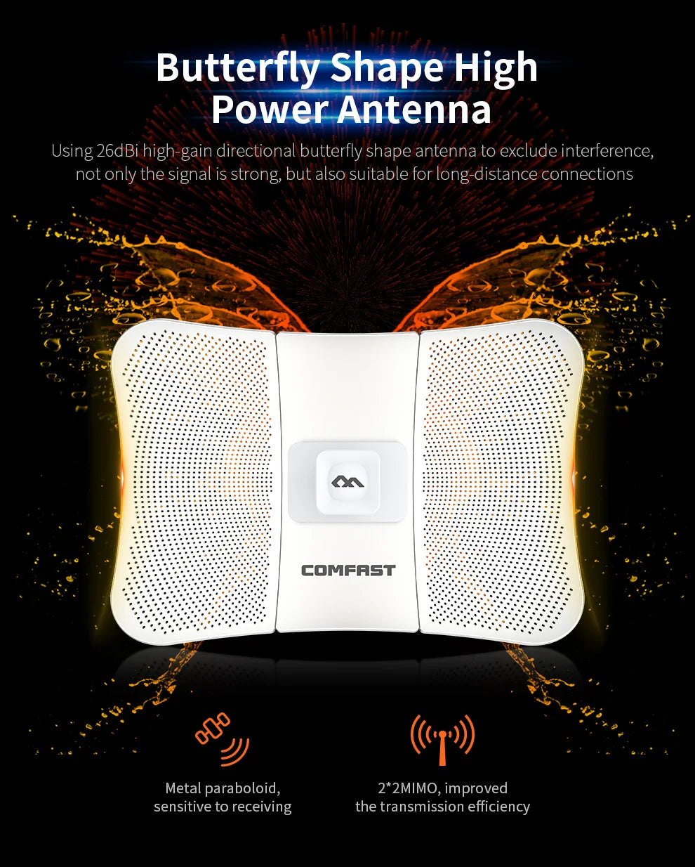 5-25Km Long Range 30dBm High power Outdoor wifi CPE 900Mbp 5G 26dbi Antenna Access Point Wifi Signal Amplifier Bridge Router AP