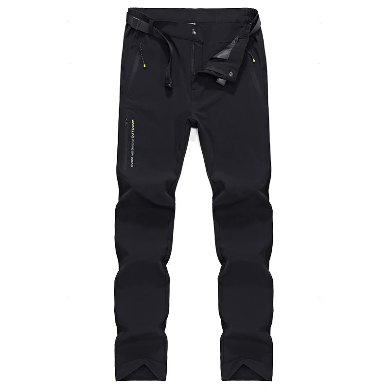 LNGXO Hiking Pants Men Quick Dry Trekking Camping Climbing Running Outdoor Rain Pants Stretch Breathable Elasticity Trousers Men