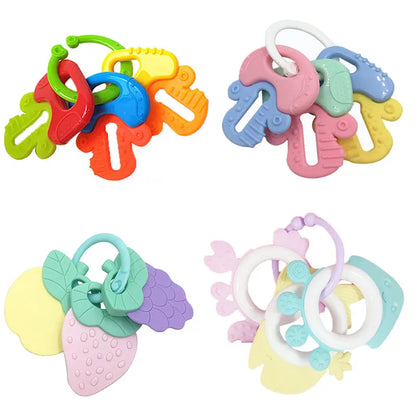 Baby Development Toys 0 6 12 Months Sensory Baby Teether Rattle Educational Baby Toys Soft Teething Toys Games For Babies 1 Year