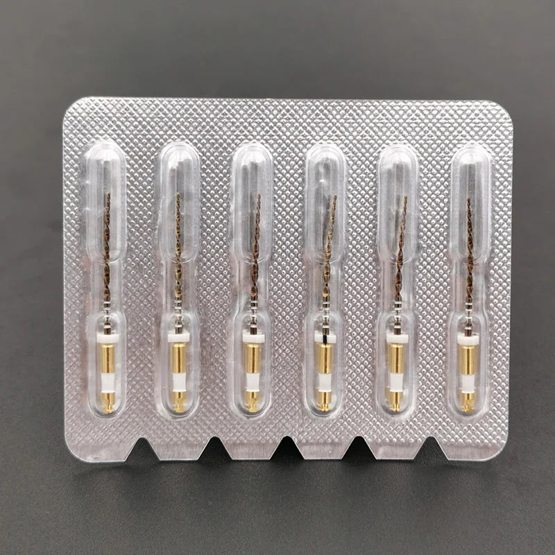 Dental Wave Gold One Files 6pcs/pack Reciprocational Large Primary Files Rotary Dental Endo NITI Files Endodontic Dental Files