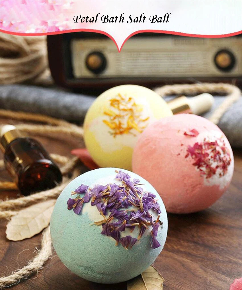 Essential Oil Bath Salts Ball Cleaning Body Exfoliating Moisturizing Bubble Balls Bathtub Bath Ball Shower Accessories