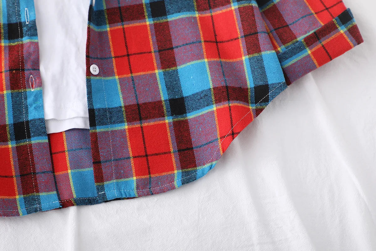 Casual Women's Plaid Shirt 2025 Spring Autumn New Ladies Loose Blouse and Tops Female Long Sleeve Shirts Fresh Checked Clothes