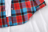 Casual Women's Plaid Shirt 2025 Spring Autumn New Ladies Loose Blouse and Tops Female Long Sleeve Shirts Fresh Checked Clothes