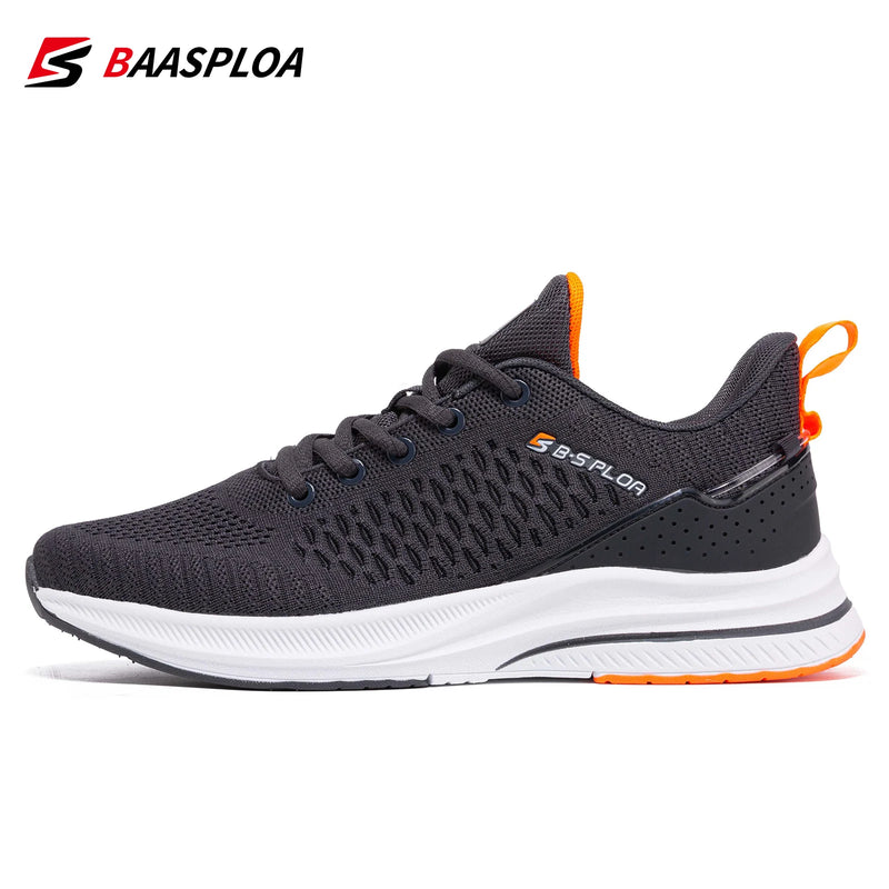 Baasploa Lightweight Running Shoes For Men 2023 Men's Designer Mesh Casual Sneakers Lace-Up Male Outdoor Sports Tennis Shoe