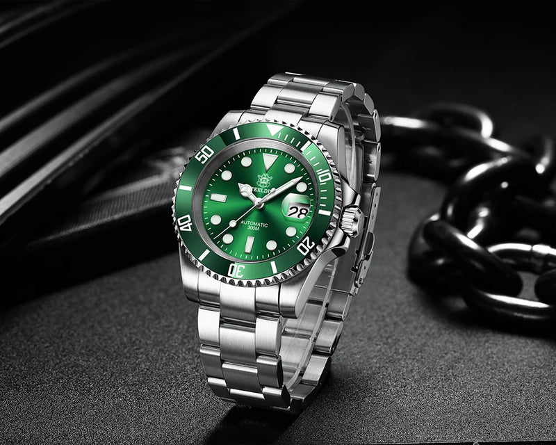 SD1953 Hot Selling Ceramic Bezel 41mm Steeldive 30ATM Water Resistant NH35 Automatic Mens Dive Watch Reloj