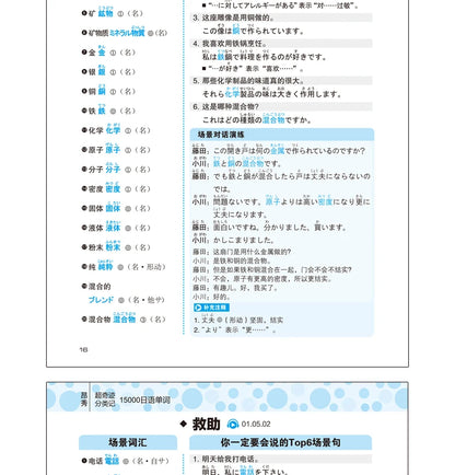 15000 Japanese Words Entry Vocabulary book Learning Japanese Word Book Zero Basic Standard Japanese Language Tutorial Book