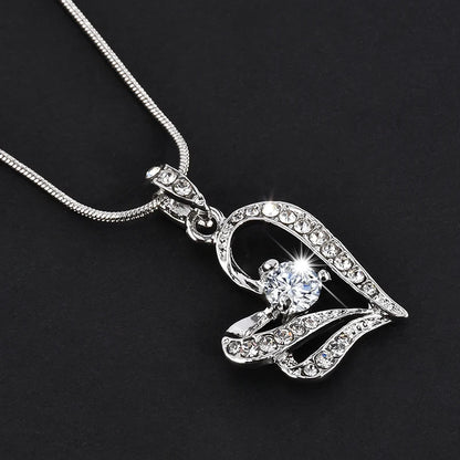Collar con colgante de lágrima de cristal de color clásico para boda 2023 para mujer, collar de diamantes de imitación de moda, joyería llamativa