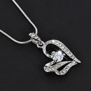 2023 Classic Wedding Crystal Color Teardrop Pendant Necklace for Women Trendy Rhinestone Collar Necklace Jewelry statement