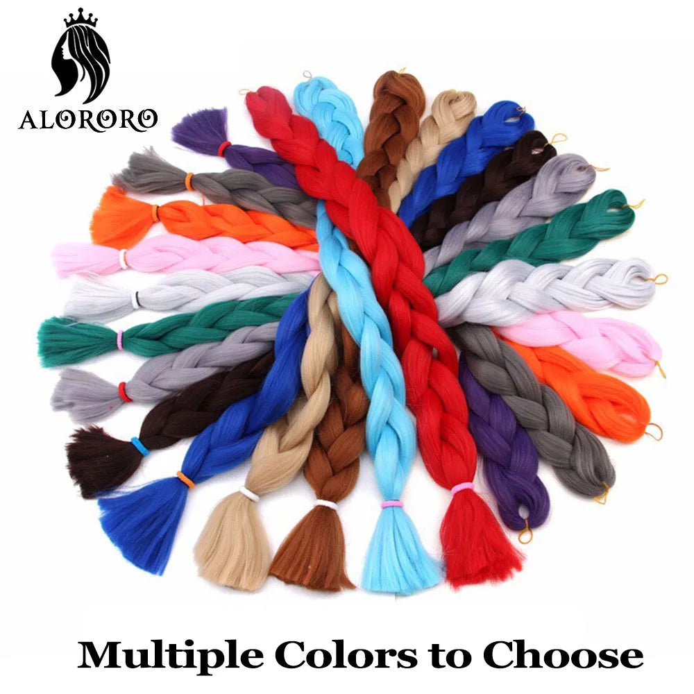 Alororo sintético jumbo trança cabelo 82 Polegada africano falso cabelo de alta temperatura fibra trança extensões de cabelo para mulher