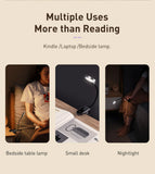 Baseus Led Desk Lamp Clip-On Night Light Reading Computer Keyboard illuminated Eye Protection Lamp With USB Charging For Bedroom