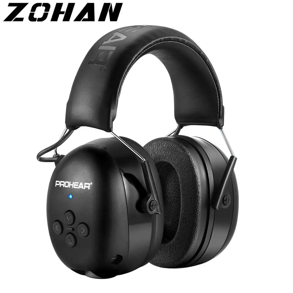 ZOHAN Electronic Headphone 5.0 Bluetooth Ear Muffs Hearing Protection Headphones for Music Safety Noise Reduction Charging