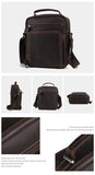 JOYIR New Genuine Leather Men Vintage Handbags Small Flap Men's Shoulder Bag Casual Office Messenger Bags Fashion Crossbody Bag