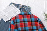 Casual Women's Plaid Shirt 2025 Spring Autumn New Ladies Loose Blouse and Tops Female Long Sleeve Shirts Fresh Checked Clothes