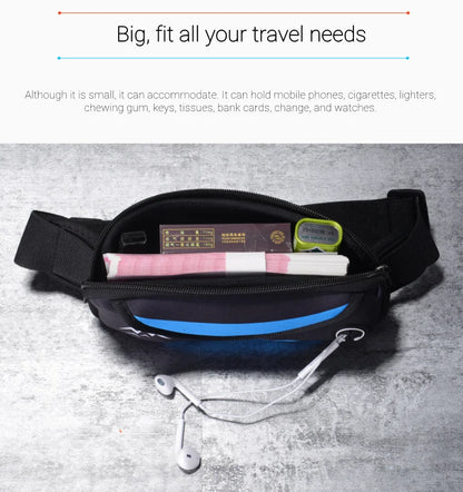 Waterproof Running Waist Bag Belt Bag, Men Women Sports Running Portable Gym Bag, Gym Fitness Bag, Sport Running Belt Bag