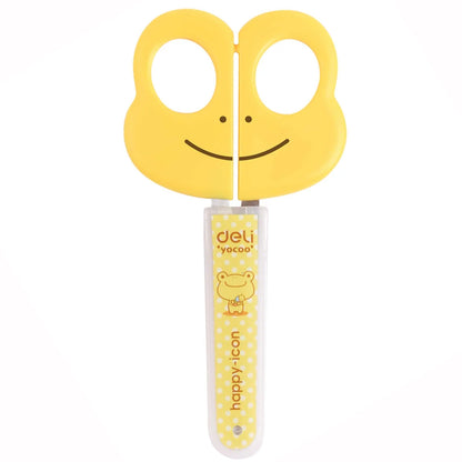 Students Scissors Art Scissors Safety Manual DIY Tools Cartoon Puzzle Cutting Paper-Cut Scissors School Kids Supplies