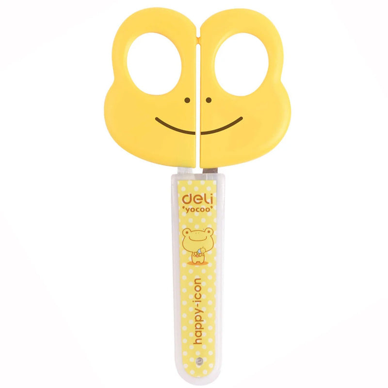 Students Scissors Art Scissors Safety Manual DIY Tools Cartoon Puzzle Cutting Paper-Cut Scissors School Kids Supplies