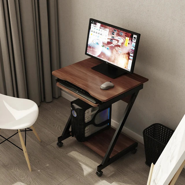 Small Metal Z BlackDesk, Work and Study Table, Writing Desk, Mini Computer Desk, Home and Office Furniture, Keyboard Stand, 60x48x72cm, 60x45x75cm 