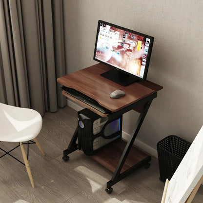 Small Metal Z BlackDesk, Work and Study Table, Writing Desk, Mini Computer Desk, Home and Office Furniture, Keyboard Stand, 60x48x72cm, 60x45x75cm 