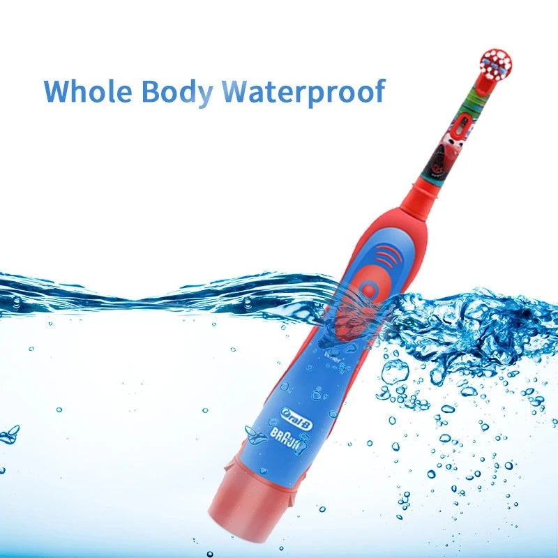 Oral B Electric Toothbrush for Kid Soft Brush Rotation Clean Teeth Brush For Kid Gentle Clean Teeth Waterproof Kid Tooth Brush