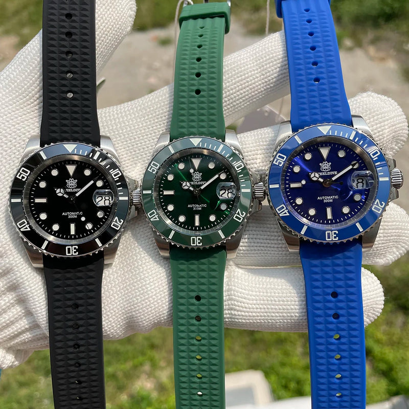 SD1953 Hot Selling Ceramic Bezel 41mm Steeldive 30ATM Water Resistant NH35 Automatic Mens Dive Watch Reloj