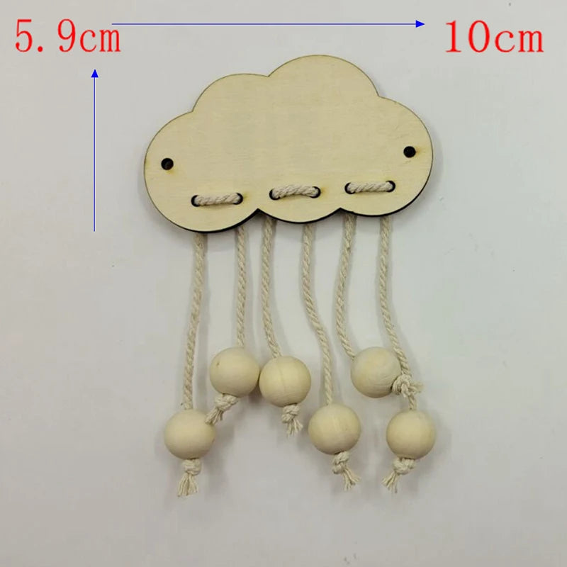 Montessori Busy Board Accessories Wood DIY Toy Material Education Activity Board Parts Toys For Children Basic Skills Learning