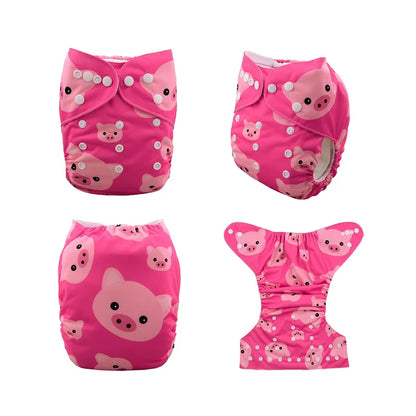 U Pick ALVABABY Digital Position Baby Cloth Diaper Reusable Baby Cloth Nappy with 1pc Microfiber Insert