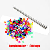 100 pcs Bird Ring Leg Bands for Parrot Finch Canary Gouldian diameter 2mm 3mm Bird foot Ring