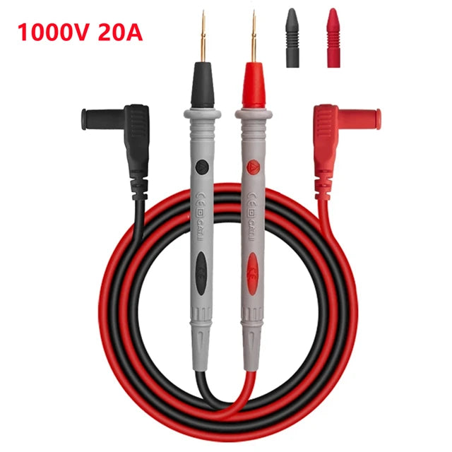 10A 20A 1000V Probe Test Leads Pin For Digital Multimeter Needle Tip Multi Meter Tester Lead Probe Wire Pen Cable
