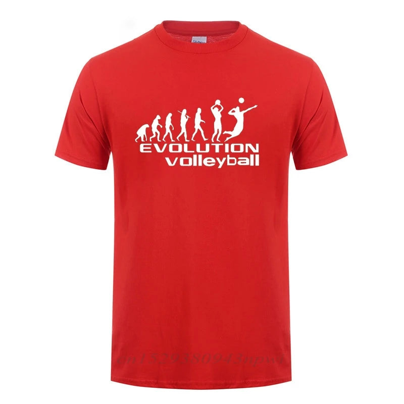Evolution Sports Playing Volleyball Tshirts for Men HipHop Streetwear T-Shirt Camisetas 2023 Classic Popular Tee Shirt Men