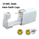 1 peça 316l aço cirúrgico descartável esterilizado unidades de piercing de orelha ferramentas de arma com brinco de cristal cz joias de piercing corporal