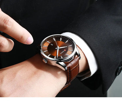 CURREN New Quartz Watches for Men Leather Strap Male Wristwatches Top Luxury Brand Business Men's Clock Reloj Hombres