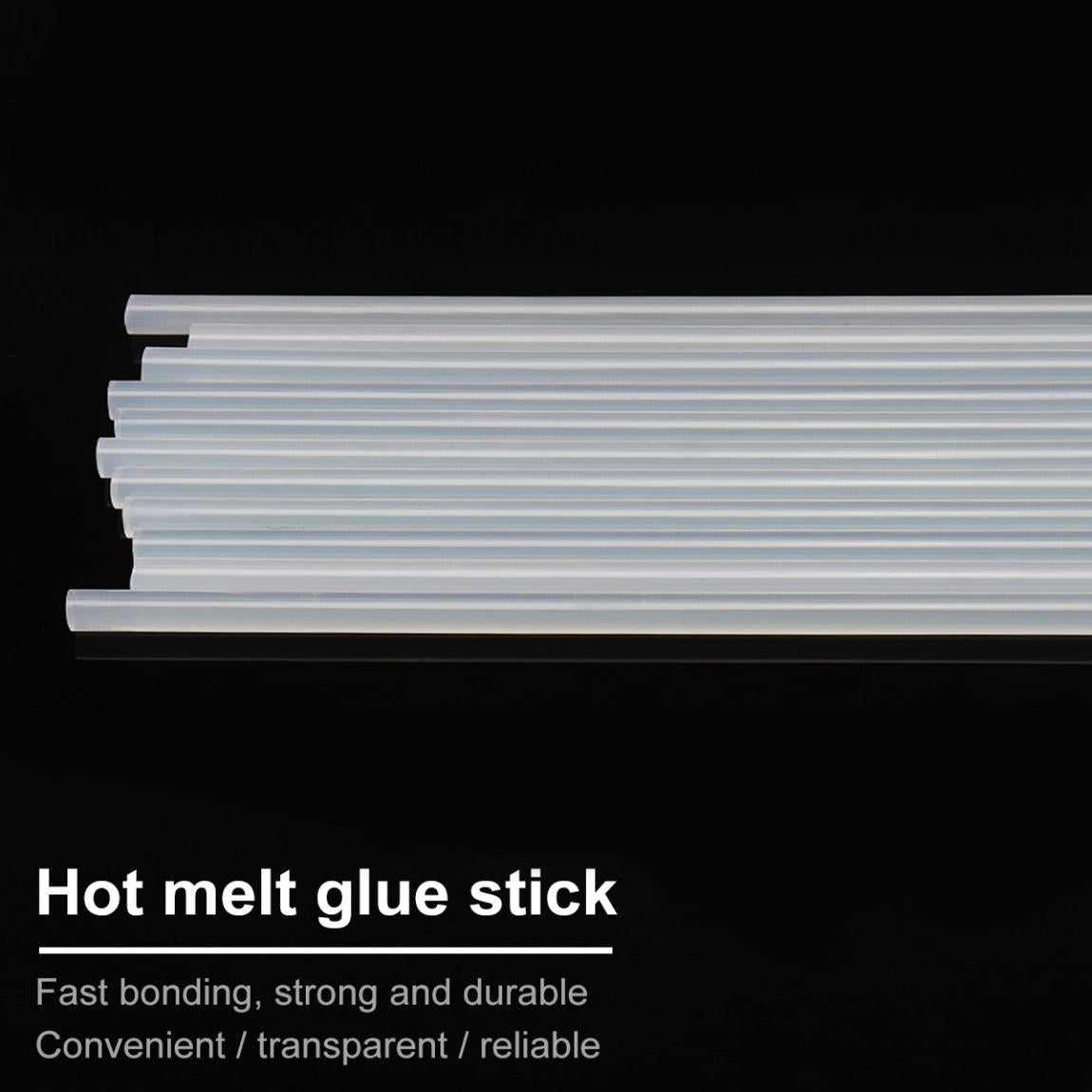 Hot Melt Adhesive Glue Gun 10/20/50pcs Transparent Hot Glue Sticks Silicone Rod for 7/11mm Gun DIY Tools Kitchen Cabinet Storage