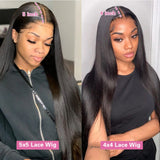 HD Lace Frontal Wig 13x6 13x4 Lace Front Wig Human Hair 30 Inch Bone Straight Transparent Lace Human Hair Wigs 4x4 HD Closure Wig