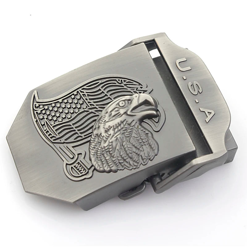 Men's & women's belt buckle tactical fashion suitable for canvas cotton belt 38MM-40MM belt zinc alloy quick release men's belt