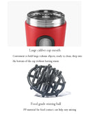 1Pc 700ML Stainless Steel Sports Water Mugs Shaker Bottles With Scale, Outdoor Gym Fitness Shake Cup Protein Powder Mixer Bottle