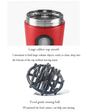1Pc 700ML Stainless Steel Sports Water Mugs Shaker Bottles With Scale, Outdoor Gym Fitness Shake Cup Protein Powder Mixer Bottle