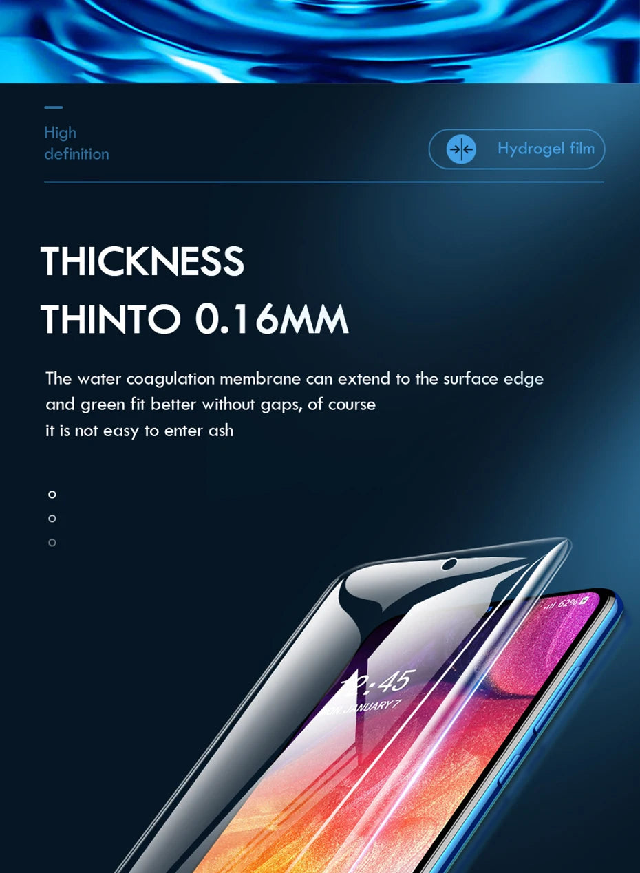 For Samsung Galaxy S9+ Plus GalaxyS9Plus S9Plus GalaxyS9 S9 G965f  HD Soft Hydrogel Film Full Protective Screen Protector Cover
