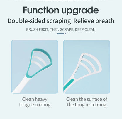 Y-Kelin Tongue Scraper Oral  Cleaner Brush Fresh Breath Cleaning Coated  Toothbrush  Hygiene Care Tools