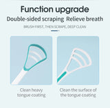 Y-Kelin Tongue Scraper Oral  Cleaner Brush Fresh Breath Cleaning Coated  Toothbrush  Hygiene Care Tools