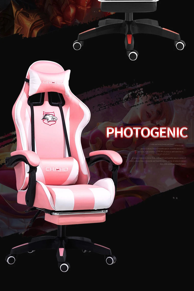 WCG Gaming Chair Office Latex Cushion Bluetooth Computer Chair High-quality BOSS Chair Leather LOL Internet Anchor Racing Chair