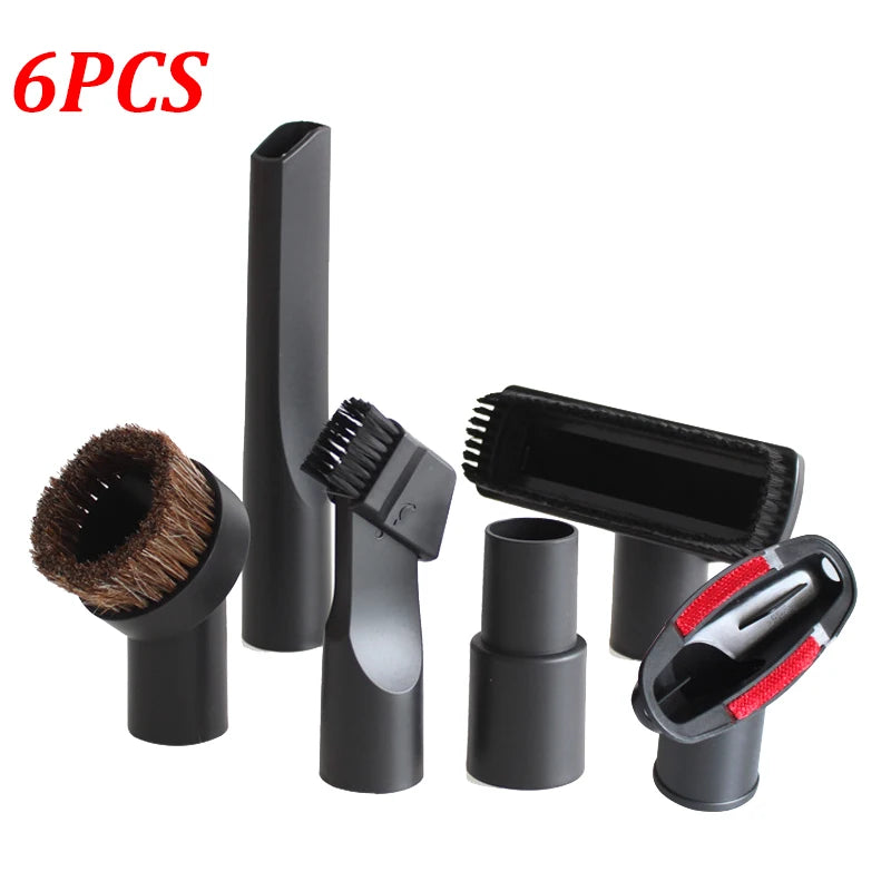 Boquilla de aspiradora universal con cabezal de cepillo de succión para aspiradoras de 32 mm, 35 mm, 1 1/4 pulg. y 1 3/8 pulg., accesorio para rincones de cama y sofá.